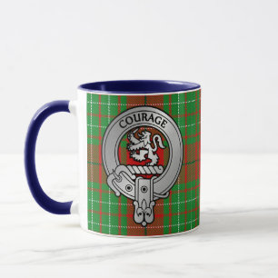 Clan Comyn   Cumming Wappen & Tartan Tasse