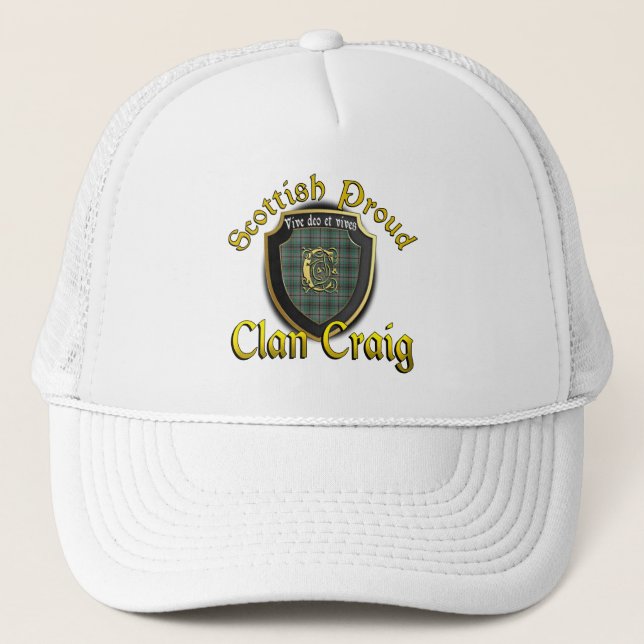 Clan Craig Scottish Dynasty Cap Truckerkappe (Vorderseite)