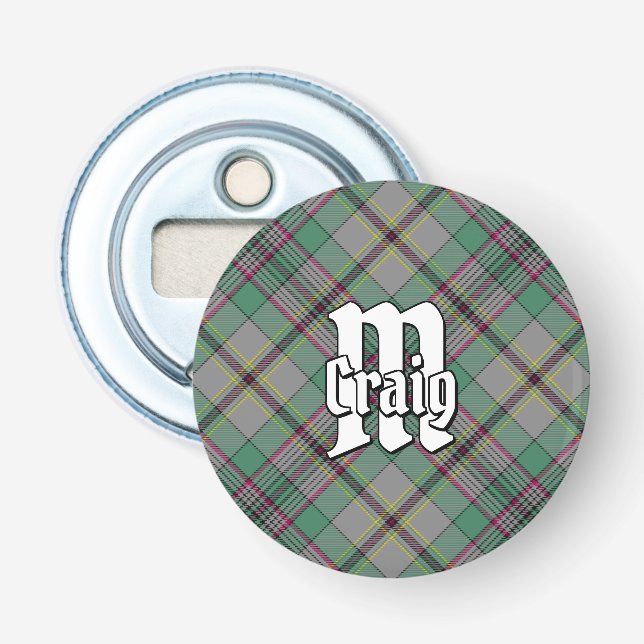 Clan Craig Tartan Flaschenöffner (Vorderseite)