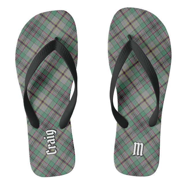 Clan Craig Tartan Flip Flops (Fußbett)