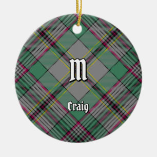 Clan Craig Tartan Keramik Ornament