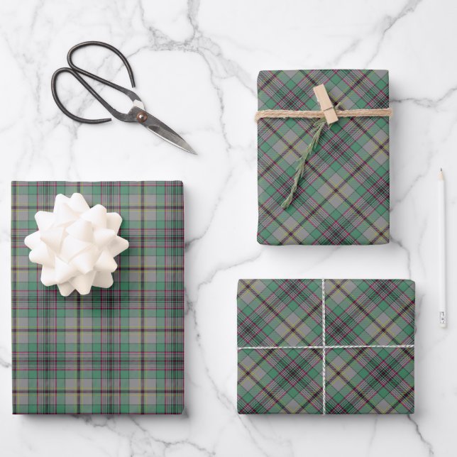 Clan Craig Tartan Wrapping Paper Sheets Geschenkpapier Set (Vorderseite)