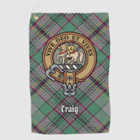 Clan Craig Wappen Golfhandtuch