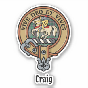 Clan Craig Wappen Sticker