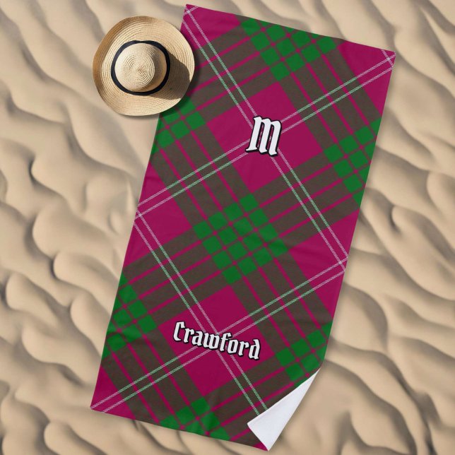 Clan Crawford Tartan Beach Towel Strandtuch (Von Creator hochgeladen)