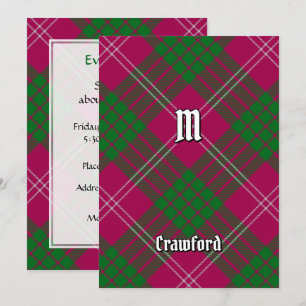 Clan Crawford Tartan Einladung
