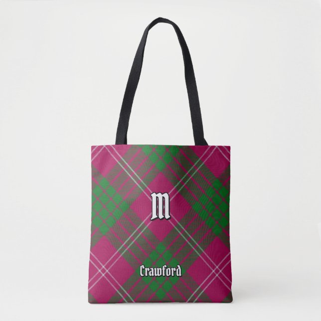 Clan Crawford Tartan Tote Bag Tasche (Vorderseite)