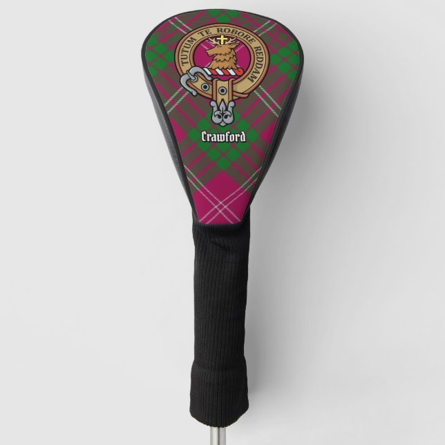 Clan Crawford Wappen Head Cover Golf Headcover (Vorderseite)