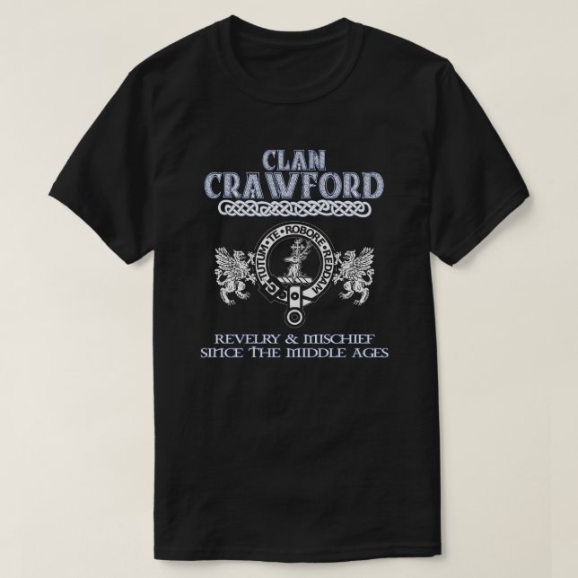 Clan Crawford Wappen Scottish Clans Scottish Surna T-Shirt (Design vorne)
