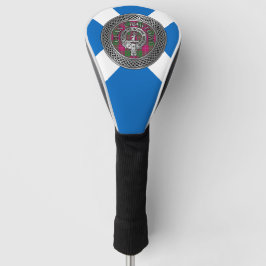 Clan Crawford Wappen & Tartan Knot Golf Headcover