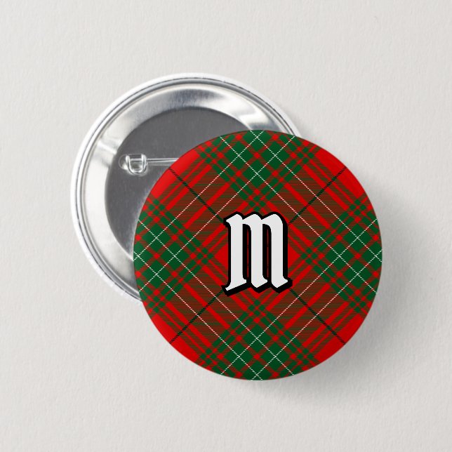 Clan Cumming Tartan Button (Vorne & Hinten)