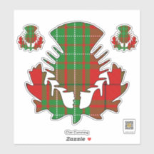 Clan Cumming Thistle Sticker