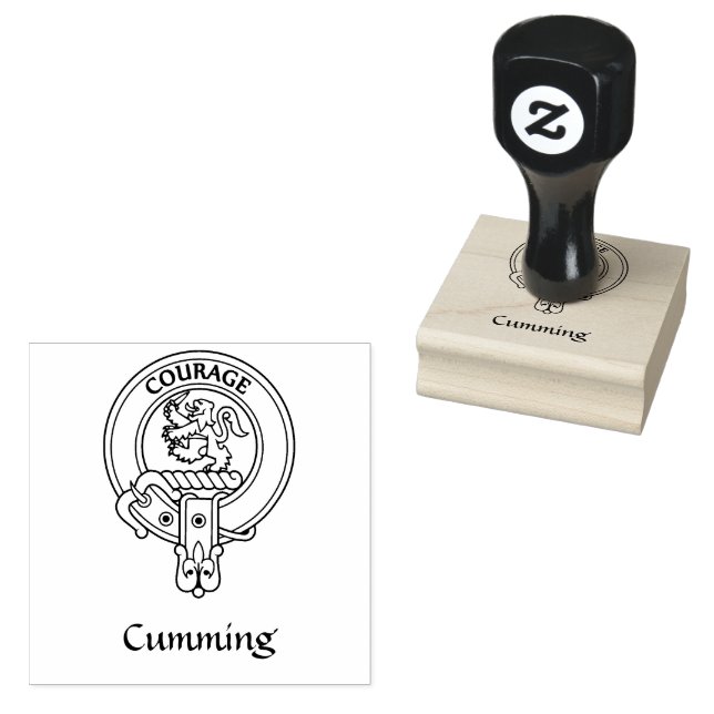 Clan Cumming Wappen Rubber Briefmarke Gummistempel (Stempel)