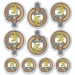 Clan Cumming Wappen Sticker Set