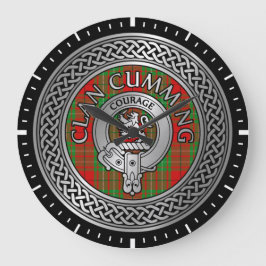 Clan Cumul Crest & Tartan Knot Grande horloge