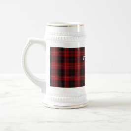 Clan Cunningham Abzeichen & Tartan Bierglas