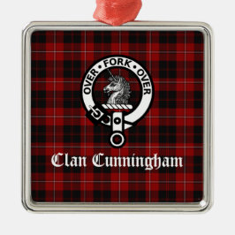 Clan Cunningham Abzeichen & Tartan Ornament Aus Metall