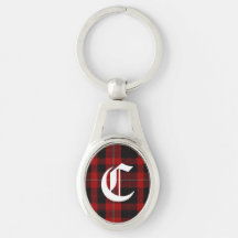 Clan Cunningham kariertes Monogramm-Schlüsselkette