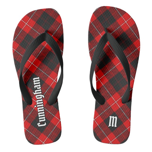 Clan Cunningham Tartan Flip Flops (Fußbett)
