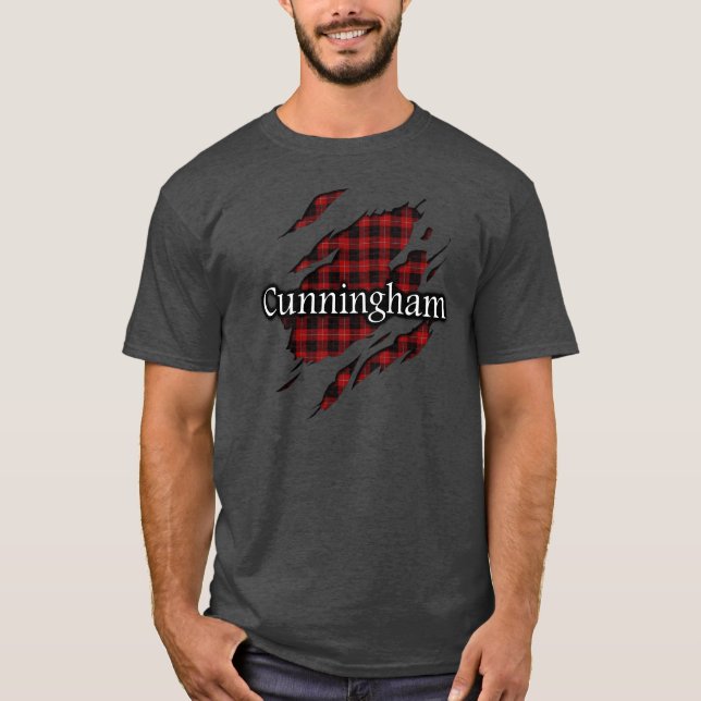 Clan Cunningham Tartan-Geist-Shirt T-Shirt (Vorderseite)