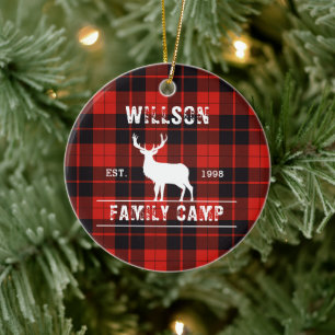 Clan Cunningham tartan kariert schottisches Muster Keramik Ornament