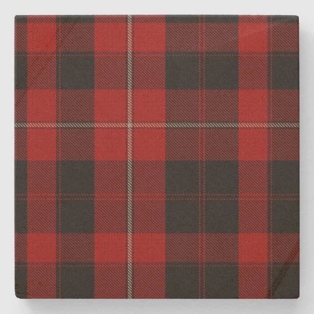 Clan Cunningham Tartan Kariert Stone Untersetzer (Vorderseite)