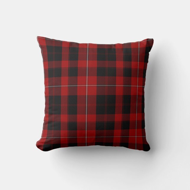 Clan Cunningham Tartan-kariertes Kissen (Vorderseite)