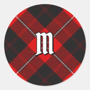 Clan Cunningham Tartan Runder Aufkleber