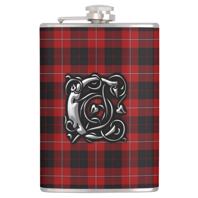 Clan Cunningham Tartanalter Scottish Flachmann (Vorderseite)