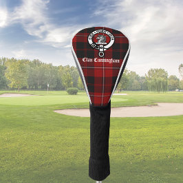 Clan Cunningham Wappen Abzeichen und Tartan Golf Headcover