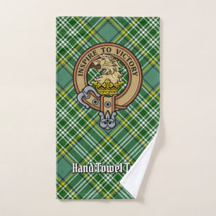 Clan Currie Lion Crest sur Tartan