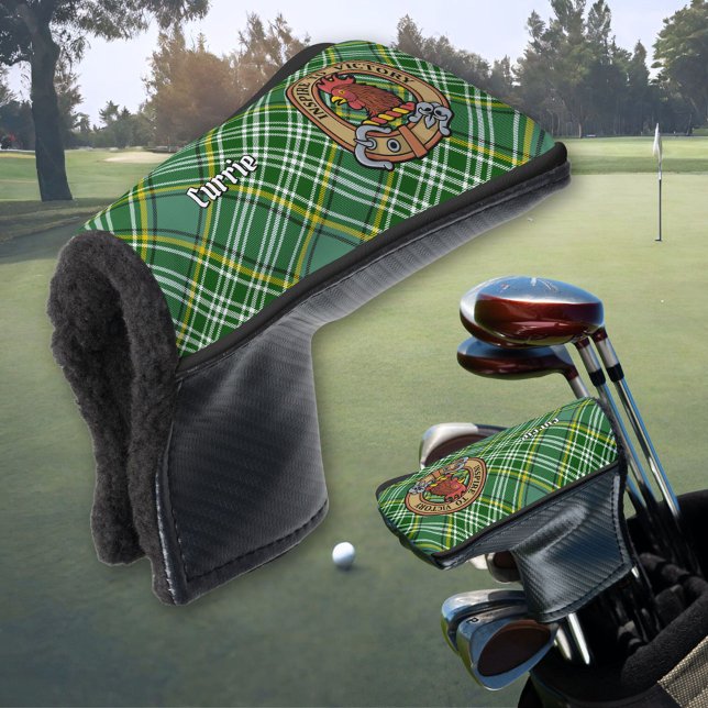 Clan Currie Rooster Wappen über Tartan Golf Head C Headcover (Von Creator hochgeladen)