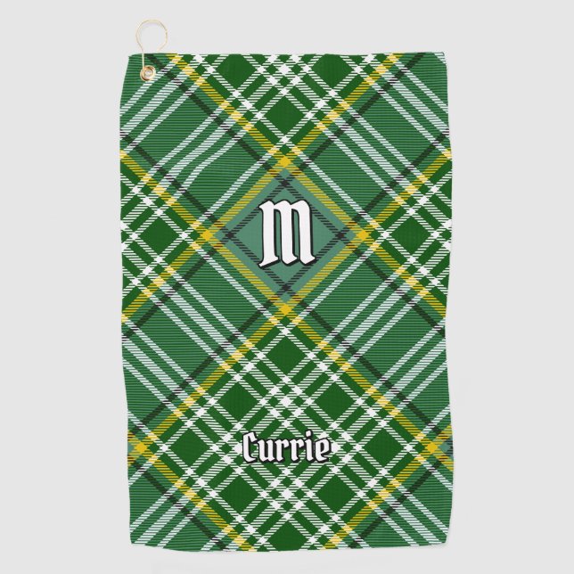 Clan Currie Tartan Golfhandtuch (Vorderseite)