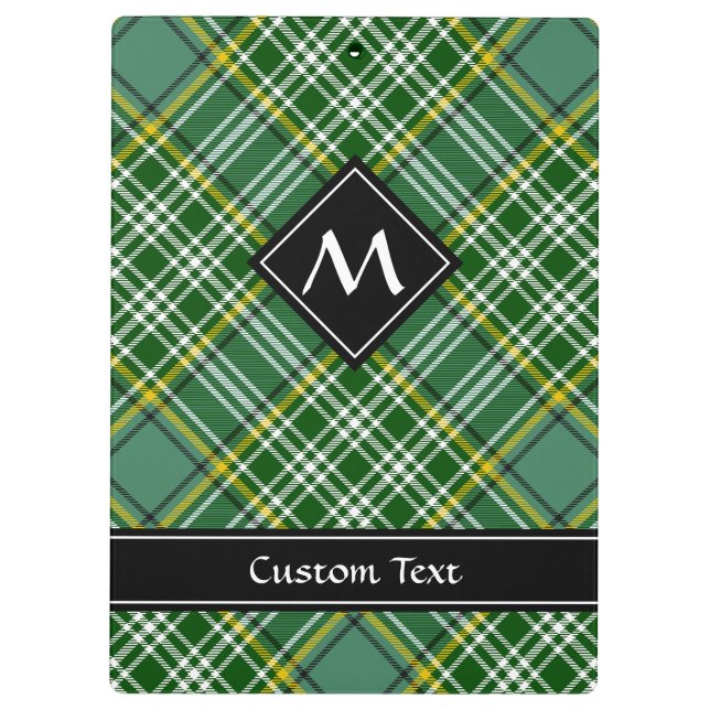 Clan Currie Tartan Klemmbrett (Rückseite)