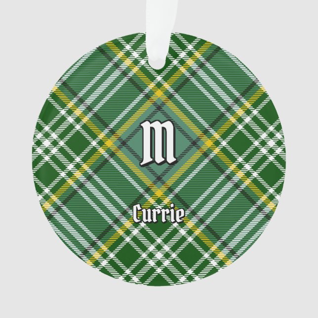 Clan Currie Tartan Ornament (Vorderseite)