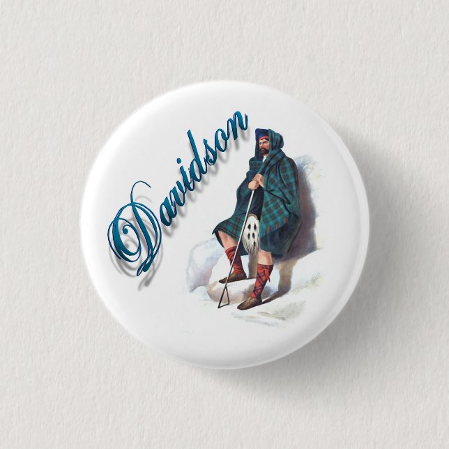 Clan Davidson Scottish Dream Button (Vorderseite)
