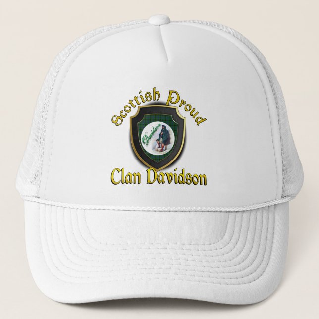 Clan Davidson Scottish Dynasty Cap Truckerkappe (Vorderseite)