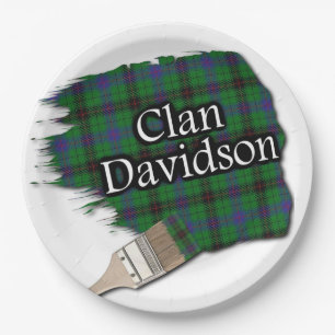Clan Davidson Scottish Tartan Paint Brush Pappteller