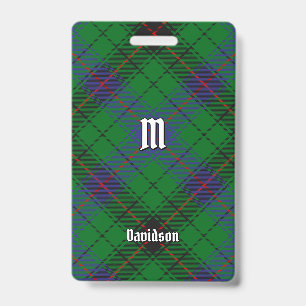 Clan Davidson Tartan Ausweis