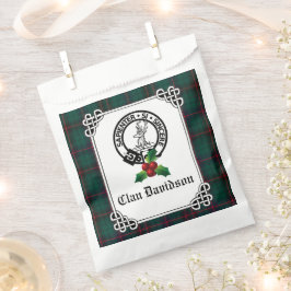 Clan Davidson Wappen Abzeichen & Tartan Holiday Geschenktütchen