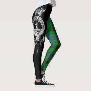 Clan Davidson Wappen & Tartan Leggings