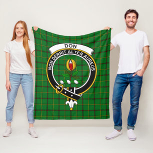 Clan Don Tartan Kariert Fleecedecke