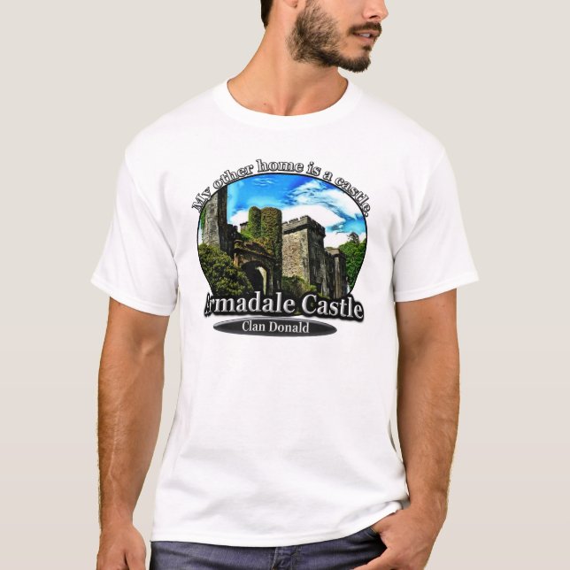 Clan Donald MacDonald Armadale Castle Schottland T-Shirt (Vorderseite)