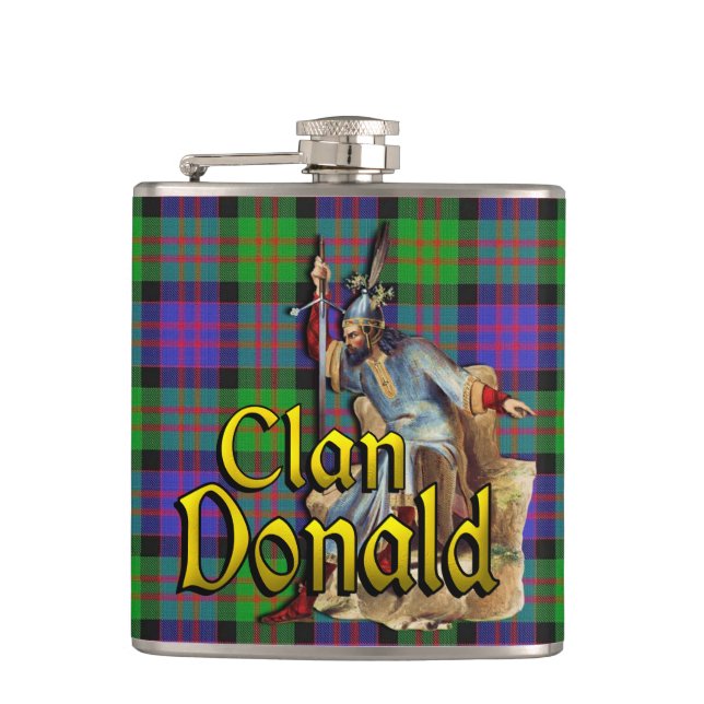 Clan Donald Old Scotland Flask Flachmann (Vorderseite)