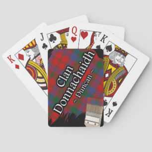 Clan Donnachaidh Duncan Tartan Paint Brush Spielkarten