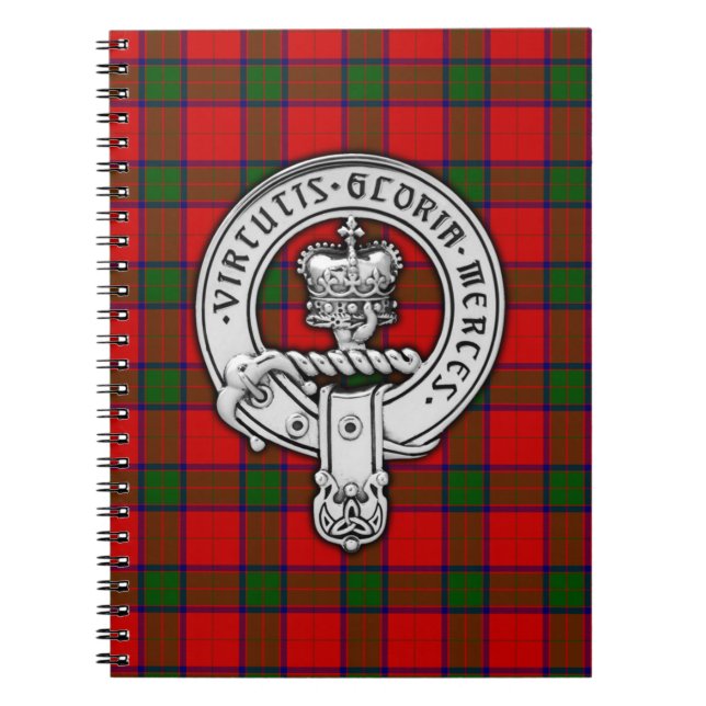 Clan Donnachaidh (Robertson) Crest & Tartan Notizblock (Vorderseite)