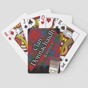 Clan Donnachaidh Robertson Tartan Paint Brush Spielkarten