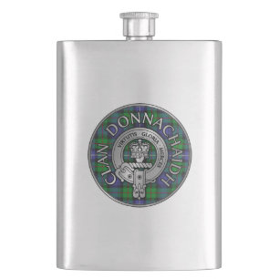 Clan Donnachaidh / Robertson Wappen & Hunting Tart Flachmann