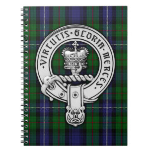 Clan Donnachaidh (Robertson) Wappen /Jagd Tartan Notizblock