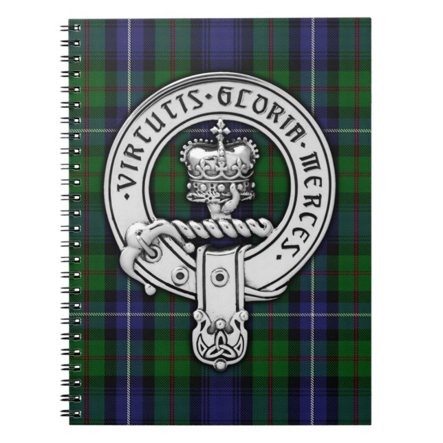 Clan Donnachaidh (Robertson) Wappen /Jagd Tartan Notizblock (Vorderseite)